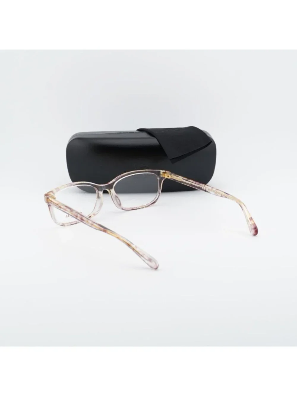 Coach HC6174F 5695 Rectangle Eyeglasses 54mm - Transparent Pink Floral Print